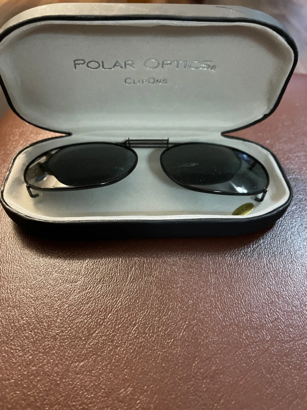 Polar Optics Polarized Clip on Sunglasses Oval